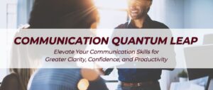 logo for Communication Quantum Leap, an online course created by Communication Expert Lisa Elia
