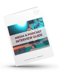 Free Media and Podcast Interview Guide created by Lisa Elia, Media Trainer, Public Speaking & Investor Pitch Coach